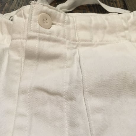 [USED] チェコ軍  コックパンツ WHITE