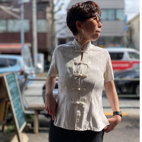 [USED] Vinege SILK チャイナシャツ  🇨🇳
