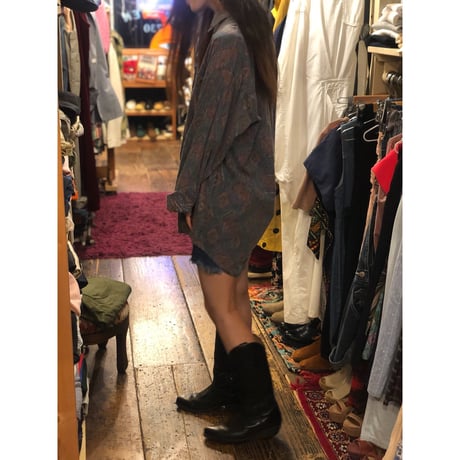[USED] "CHAPS" Ralph Lauren ステキ柄 B.D.シャツ