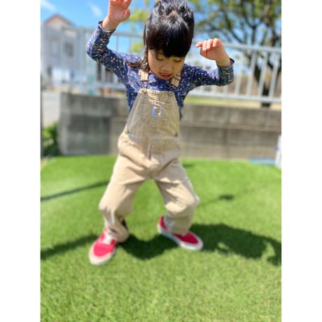 [USED] -KIDS- carhartt over all  BEIGE