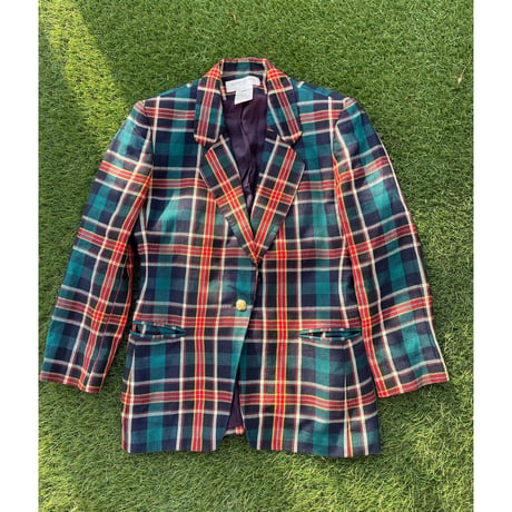 [USED] タータンチェック テーラードJACKET