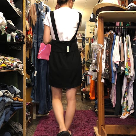 [USED] M●ckey??? BLACKジャンパースカート