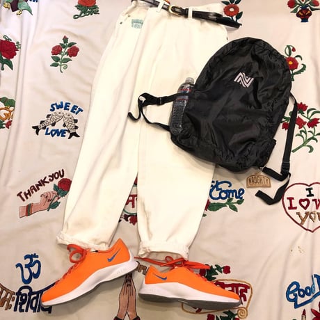 [USED] Euro  80's WHITE DENIM BANANA PANTS