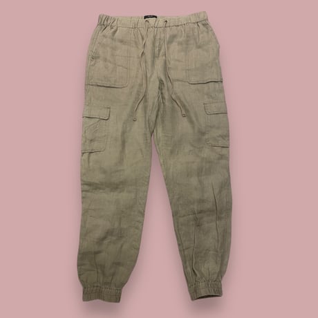 [USED] LINEN☁️CARGO PANTS
