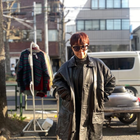 [USED] renoma REAL leather CAR COAT