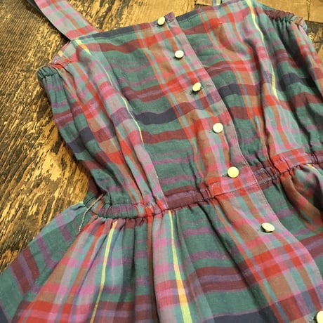 [DEADSTOCK] フレアチェック柄ワンピース