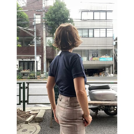 [USED] ストレッチ 千鳥柄 フレアPANTS