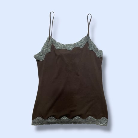 [USED] Paris Brown Stretch レース キャミ