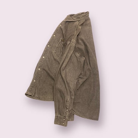 [USED］Wrangler BLACK DENIM シャツ