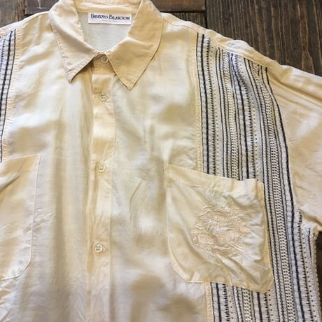 [USED] ITALY シルクシャツ