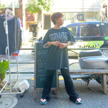 [USED] メッシュニット フレアパンツ