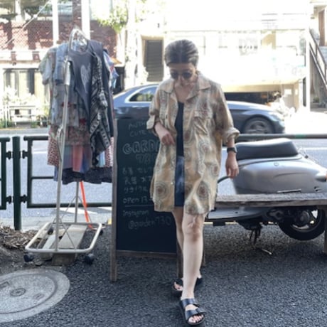 [USED] レーヨン L/S 花火🎆SHIRTS