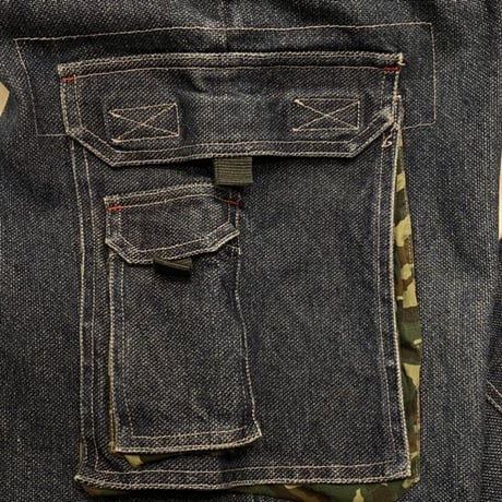 [USED] 00's DUFFS🛹DENIM CARGO PANTS