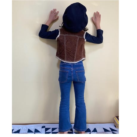 [USED] KIDS♡ SUEDE BOA VEST