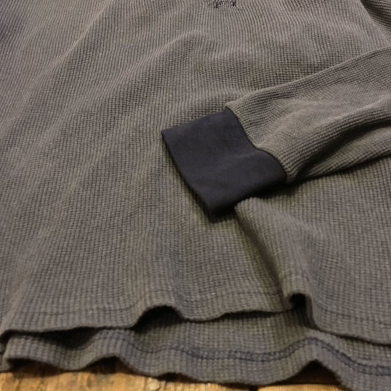 Stussy グレー サーマル 中古・古着通販】stussy (ステューシー) サーマルカットソー