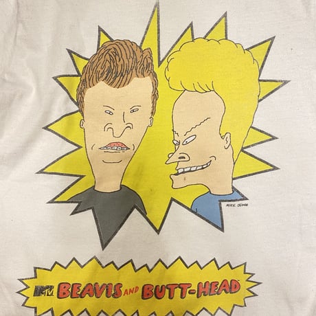 [USED] BEAVIS AND BUTT-HEADプリントTシャツ