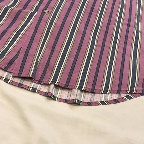 [USED]  PINK♡ マルチストライプシャツ