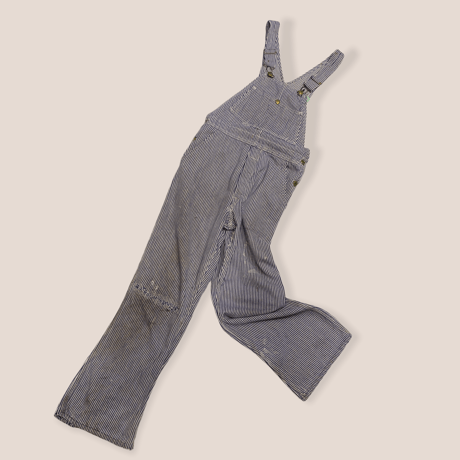 [USED]  "OshKosh B'gosh" ヒッコリーOVERALL