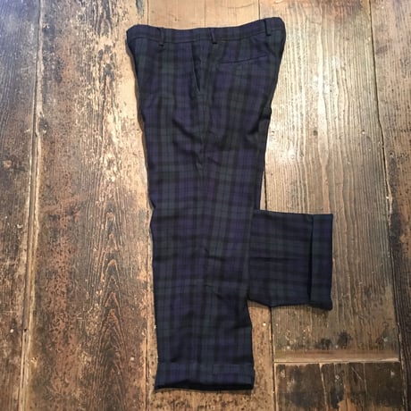 [USED] チェック WOOL パンツ