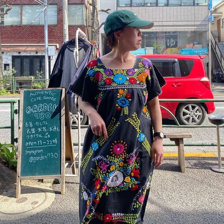 [USED] メキシカン 刺繍ワンピース