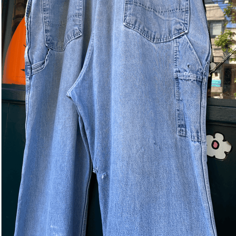 [USED] 大きめちょいボロ♡デニムオーバーオール