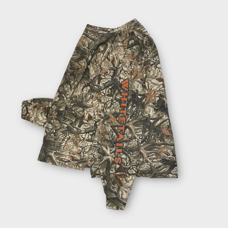 [USED] 袖プリ RealTree CAMO ロンTee