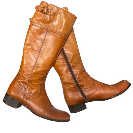[USED] brown long boots♡