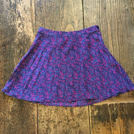 [USED] 花柄 SILK 100% スカート