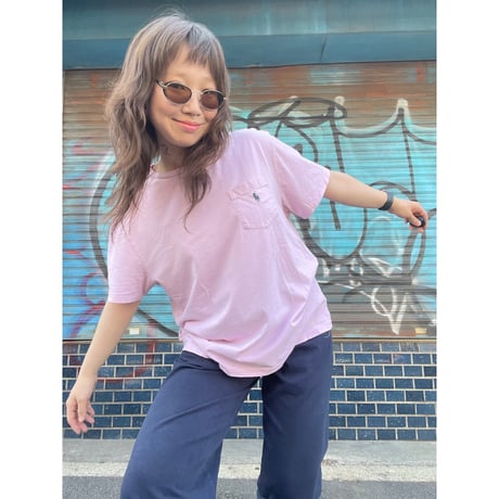 [USED]  POLO RALPH LAUREN  Tee  (PINK)