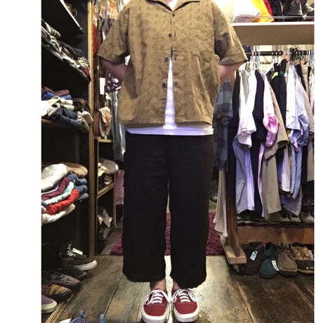 [USED] BLACK LINEN パンツ