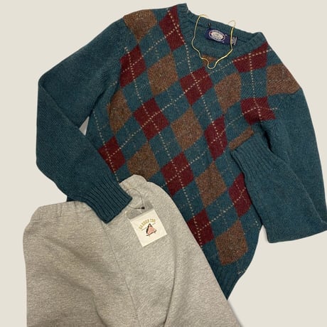 [USED] made in ITALY アーガイルKNIT！