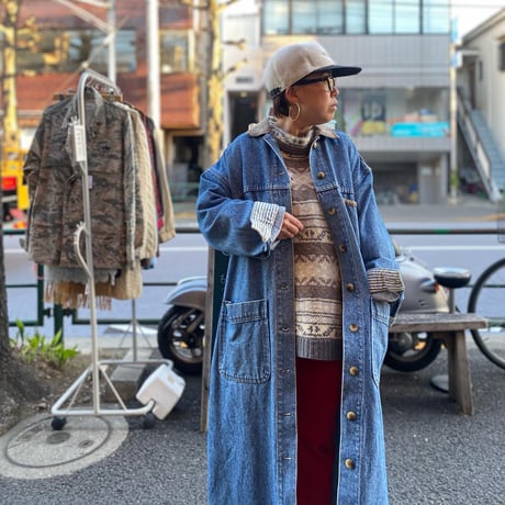[USED] DENIM ロング コート