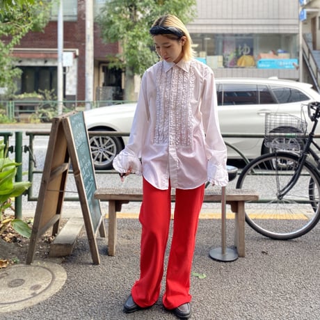 [USED] made in U.S.A. FRILL SHIRT♡