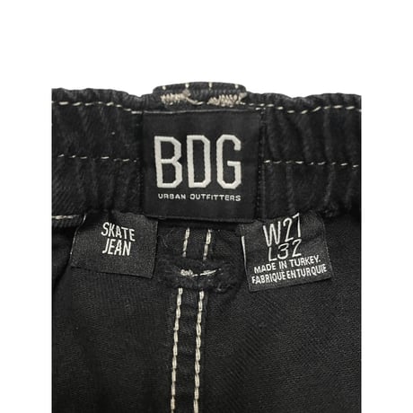 [USED] "BDG SKATE JEAN" BLACK COTTON CARGO Pants