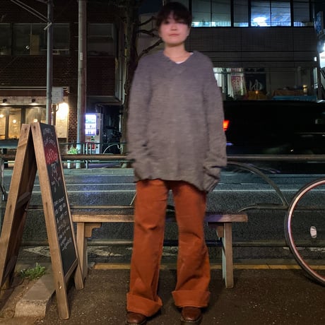 [USED] 'POLO byRALPH LAUREN' Vネックざっくりニット