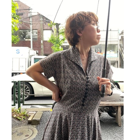 [USED] vintage ペイズリー ワンピース