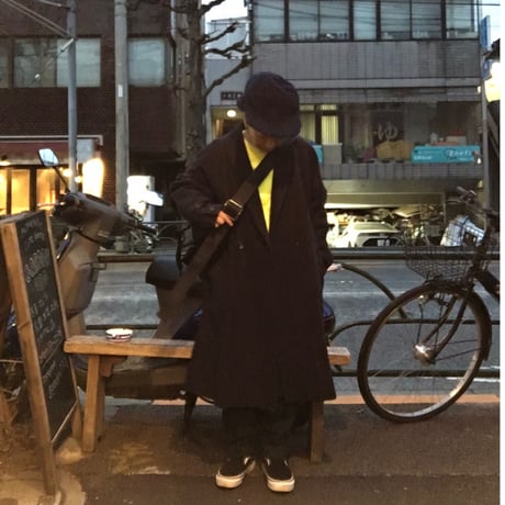 [USED] DARK NAVY ロング コート