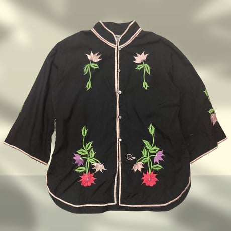 [USED]made in PHILIPPINES 🪷ノーカラーシャツ