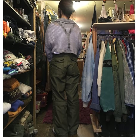 [USED] ショート丈モヘアフィッシュネットセーター