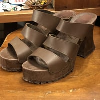 [USED] 厚底ウッドソールサンダル