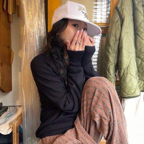[USED] OLD "Dior" ネイビーニット