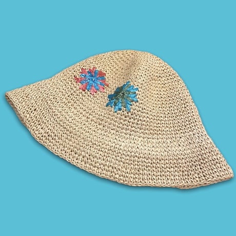 [USED] ストロー BUCKET HAT🌼