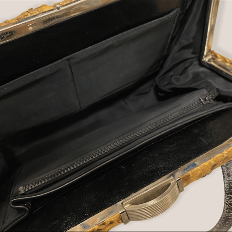 [USED]  パイソン Real Leather HAND BAG