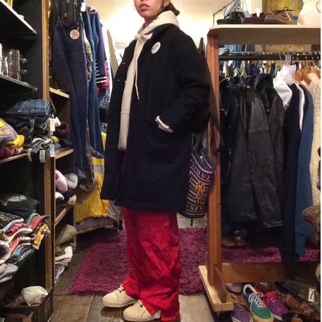 [USED] Black WOOLコート