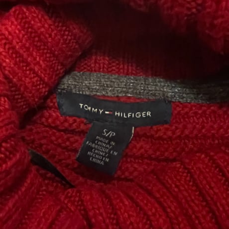 [USED]TOMMY HILFIGER ❤️タートルミニワンピース