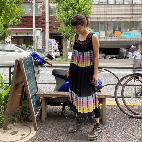 [USED]  タイダイワンピース /BLK