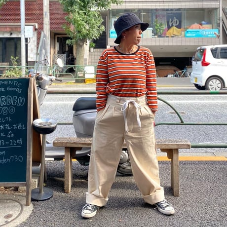 [USED] EURO ボーダーロンTee  ニモカラー🧡