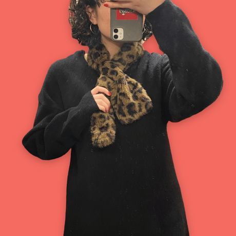 [USED] フェイクファー🐆🤎マフラー