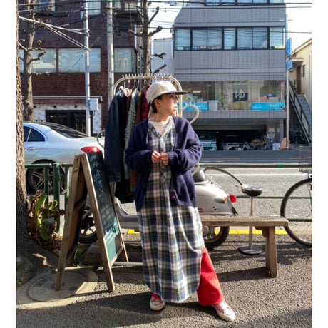 [USED] シンプル NAVY ニットカーディガン
