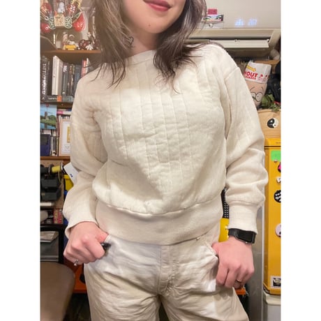 [USED]60's vintage キルティングsweat